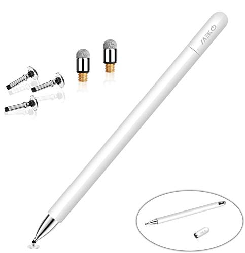 MEKO Stylus Pens for Touch Screens, Stylus Pen for iPad, Tablet Stylus Pencil with Magnetic Cap, High Sensitivity & Fine Point Universal for Android/Phone/iPad Pro/Air/Samsung/and All Devices (White) - Abrams Healthcare