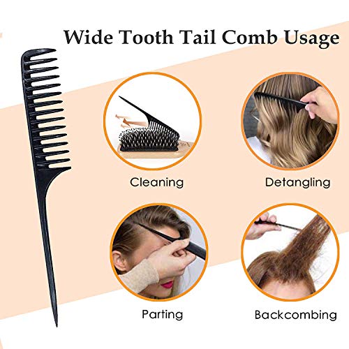 Hair Brush, Sosoon Boar Bristle Paddle Hairbrush for Long Thick Curly Wavy Dry or Damaged Hair, Reducing Hair Breakage and Frizzy No More Tangle, Giftbox & Hair Comb Included